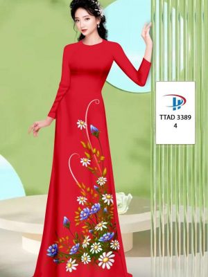 Vải Áo Dài Hoa Cúc AD TTAD3389 37